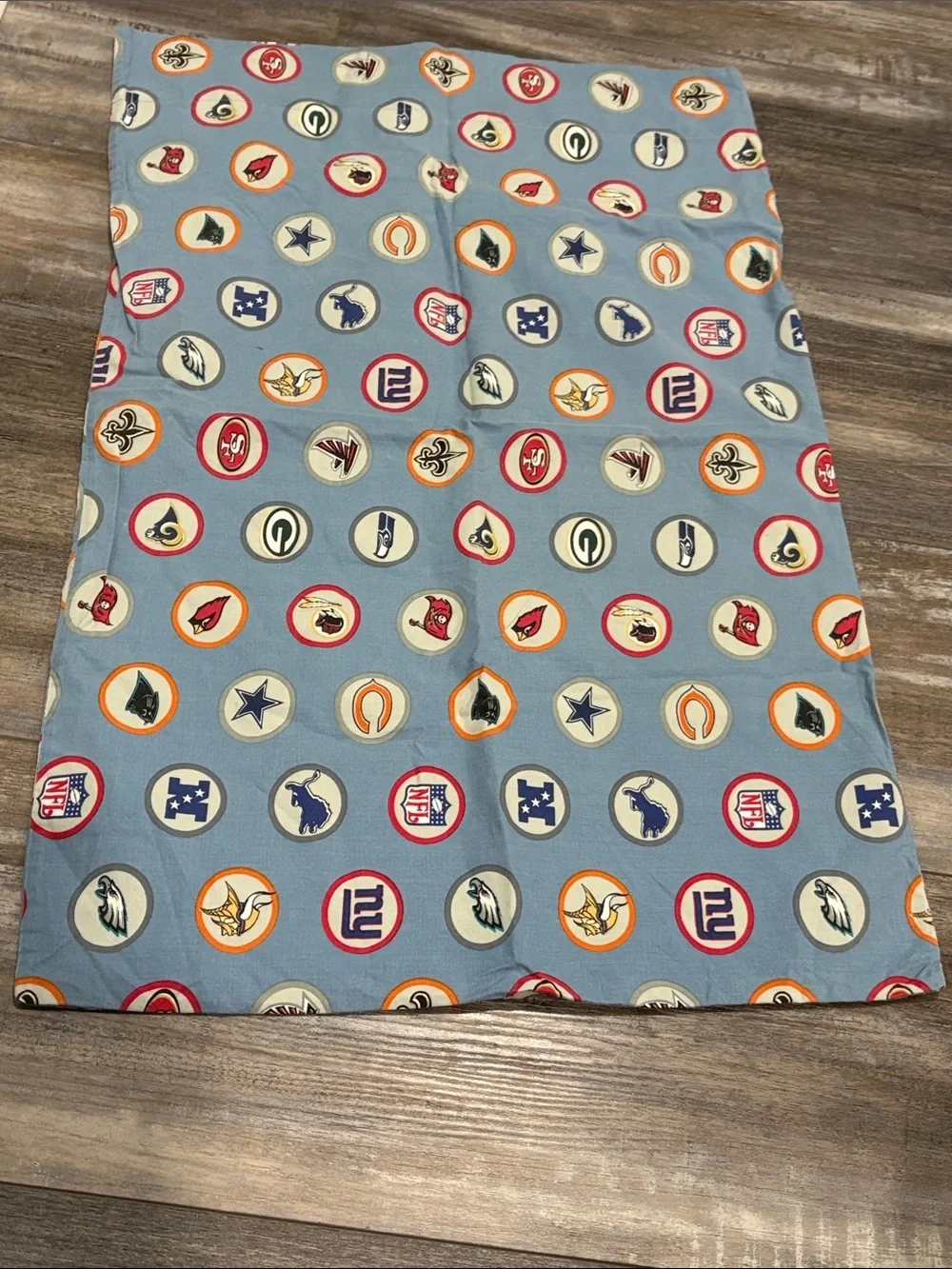 Pottery Barn Teen NFL bedding Twin Flat Sheet and pillowcase